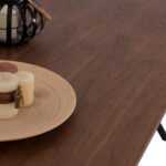 ΤΡΑΠΕΖΙ ΤΡΑΠΕΖΑΡΙΑΣ MANDY HM9303.02 ΚΑΠΛΑΜΑΣ ΚΑΡΥΔΙΑΣ ΡΟΥΣΤΙΚ ΣΤΥΛ 220x90x75Υ εκ. - Image 6