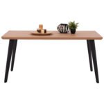 ΤΡΑΠΕΖΙ ΤΡΑΠΕΖΑΡΙΑΣ VALEN HM9301.01 ME ΚΑΠΛΑΜΑ ΑΠΟ ΞΥΛΟ ΔΡΥΟΣ ΣΤΥΛ ΡΟΥΣΤΙΚ 40mm ΠΑΧΟΣ 160x90x75Yεκ. - Image 3