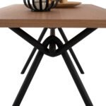 ΤΡΑΠΕΖΙ ΤΡΑΠΕΖΑΡΙΑΣ MANDY HM9302.01 ΜΕ ΚΑΠΛΑΜΑ ΔΡΥΟΣ ΣΕ ΣΤΥΛ ΡΟΥΣΤΙΚ 140x80x75Υ εκ. - Image 5