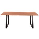 ΤΡΑΠΕΖΙ ΤΡΑΠΕΖΑΡΙΑΣ SOFIA SLIM HM8501.11 ΑΠΟ ΜΑΣΙΦ ΞΥΛΟ ΑΚΑΚΙΑΣ 200x100x77Υ εκ. - Image 3