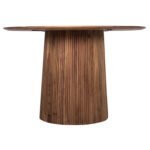 ΤΡΑΠΕΖΙ ΤΡΑΠΕΖΑΡΙΑΣ ΣΤΡΟΓΓΥΛΟ GROOT HM9684 ΜΑΣΙΦ ΞΥΛΟ ΑΚΑΚΙΑΣ ΣΕ ΦΥΣΙΚΟ Φ120x79Υεκ - Image 4