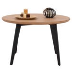 ΤΡΑΠΕΖΙ LAGERT HM9306.01 ΣΤΡΟΓΓΥΛΟ ΜΕ ΚΑΠΛΑΜΑ ΔΡΥΟΣ ΣΕ ΣΤΥΛ ΡΟΥΣΤΙΚ Φ120x75Yεκ. - Image 3