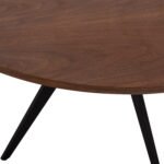 ΤΡΑΠΕΖΙ ΤΡΑΠΕΖΑΡΙΑΣ ΣΤΡΟΓΓΥΛΟ ΜΕ ΚΑΠΛΑΜΑ ΚΑΡΥΔΙΑΣ ΡΟΥΣΤΙΚ ΣΤΥΛ Φ120x75Υεκ.HM9307.02 - Image 4