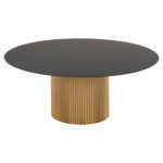 ΤΡΑΠΕΖΙA ΣΑΛΟΝΙΟΥ 2ΤΜΧ CLAD HM11916 ΜΕΤΑΛΛΟ ΣΕ ΧΡΥΣΟ-ΜΑΥΡΟ Φ110x38Υ & Φ80x32Υ εκ. - Image 4