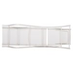 ΞΑΠΛΩΣΤΡΑ ΑΛΟΥΜΙΝΙΟΥ WAKANA  ΛΕΥΚΗ ΜΕ TEXTLINE ΛΕΥΚΟ HM5133.02 194x54-66x30 cm. - Image 5