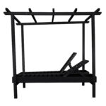 ΞΑΠΛΩΣΤΡΑ ΜΥΚΟΝΟΣ ΕΠΑΓΓΕΛΜ. ΞΥΛΙΝΗ ΔΙΠΛΗ ΜΑΥΡΗ ΜΕ ΟΥΡΑΝΟ 205x167x212Yεκ.HM5428.01 - Image 4