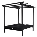 ΞΑΠΛΩΣΤΡΑ ΜΥΚΟΝΟΣ ΕΠΑΓΓΕΛΜ. ΞΥΛΙΝΗ ΔΙΠΛΗ ΜΑΥΡΗ ΜΕ ΟΥΡΑΝΟ 205x167x212Yεκ.HM5428.01 - Image 5