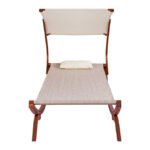 ΞΑΠΛΩΣΤΡΑ ΠΑΡΑΛΙΑΣ ΞΥΛΙΝΗ ΚΑΡΥΔΙ-ΜΠΕΖ ΜΕ ΣΚΙΑΣΤΡΟ COLBY HM5671.02 105X221X162Υ εκ. - Image 3