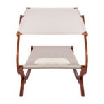 ΞΑΠΛΩΣΤΡΑ ΠΑΡΑΛΙΑΣ ΞΥΛΙΝΗ ΚΑΡΥΔΙ-ΜΠΕΖ ΜΕ ΣΚΙΑΣΤΡΟ COLBY HM5671.02 105X221X162Υ εκ. - Image 6