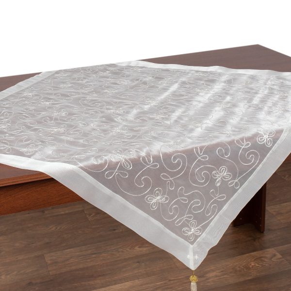 Καρέ (90cm x 90cm) 0001061A Ivory SilkFashion