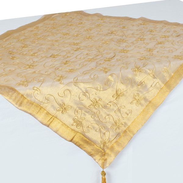 Καρέ (90cm x 90cm) 0001061A Χρυσό SilkFashion