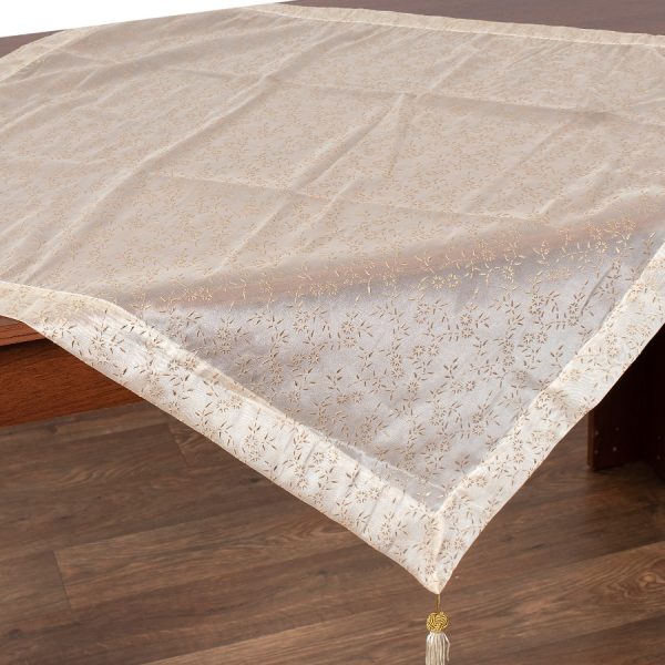 Καρέ (90cm x 90cm) 0001061B Ivory SilkFashion