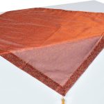 Καρέ (90cm x 90cm) 0001061B Κεραμιδί SilkFashion