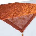 Καρέ (90cm x 90cm) 0001061A Κεραμιδί SilkFashion