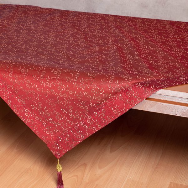 Καρέ (90cm x 90cm) 0001061Β Μπορντώ SilkFashion