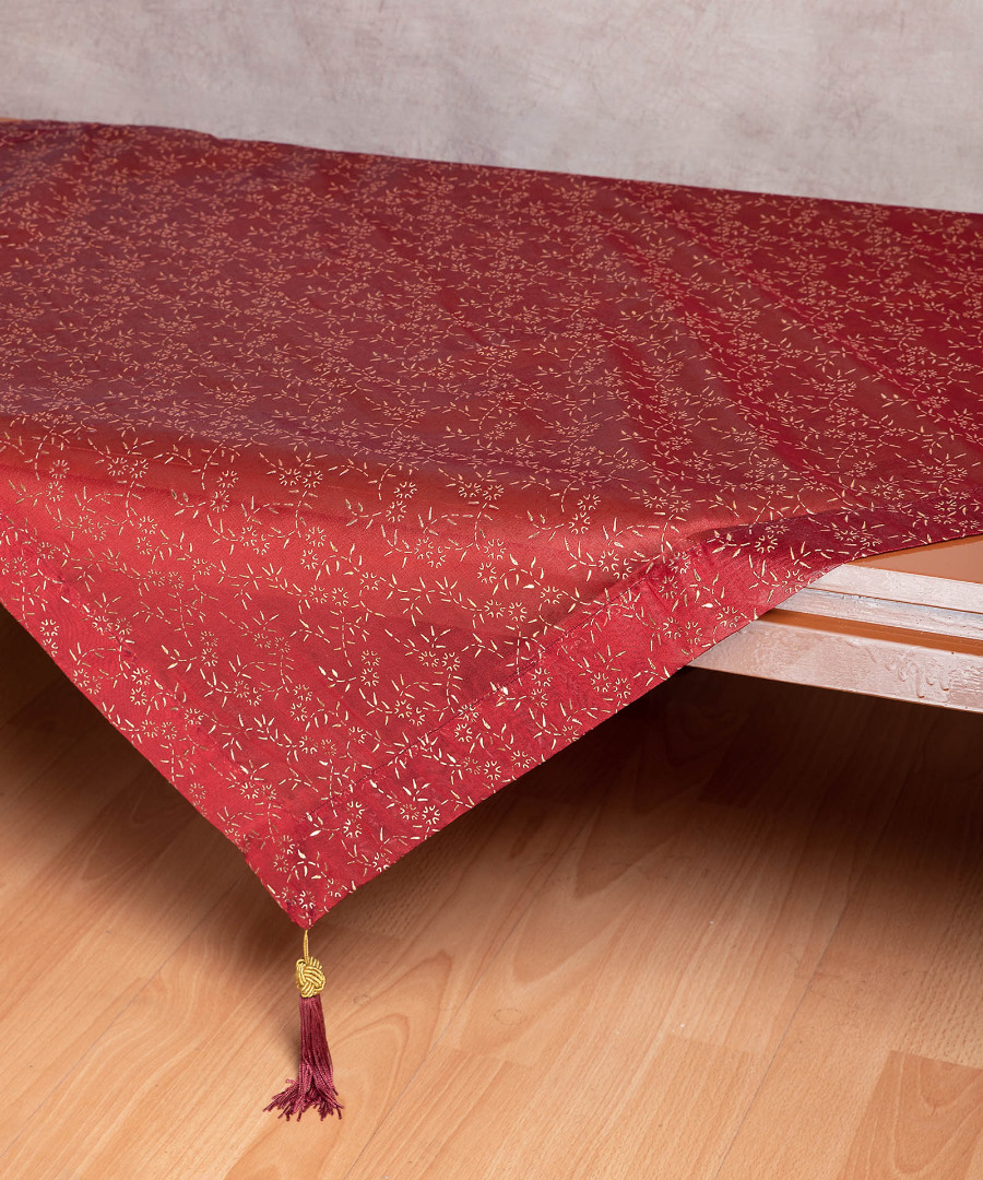 0001061Β Καρέ (90cm x 90cm) 0001061Β Μπορντώ SilkFashion - Image 1