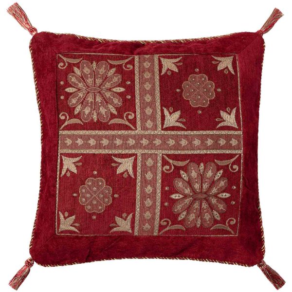 ΜΑΞΙΛΑΡΟΘΗΚΗ (45cm x 45cm) 001μπορντώ SilkFashion