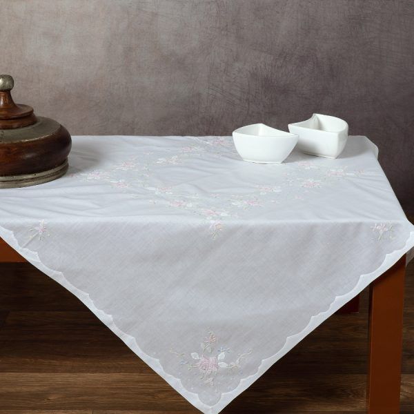 Χειροποίητο τραπεζοκαρέ 009 (140cm x 140cm) οπαλίνα SilkFashion