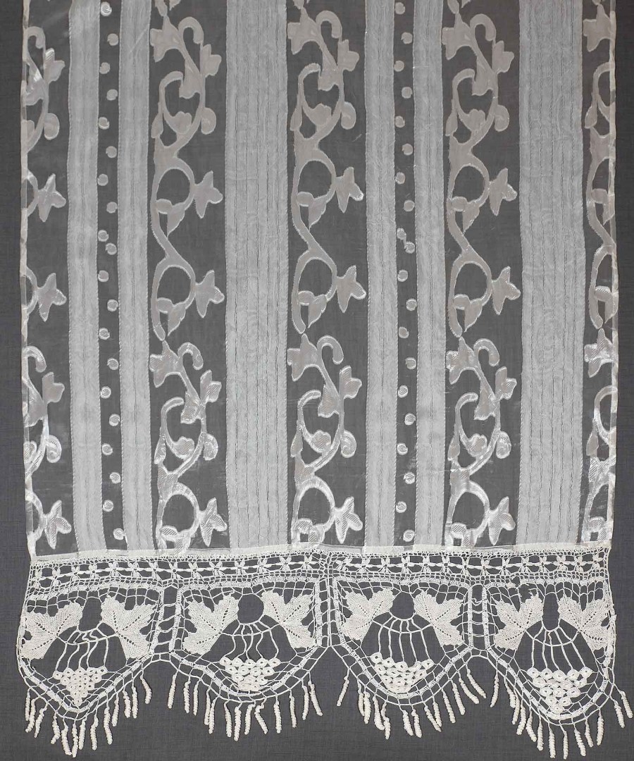 014leyko-1 κουρτίνα 014 (90cm x 130cm) λευκό με τιράντα SilkFashion - Image 1