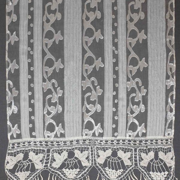 κουρτίνα 014 (270cm x 320cm) λευκό με τιράντα SilkFashion