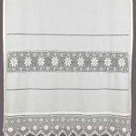 κουρτίνα 018 (160cm x 160cm) λευκό με τούνελ SilkFashion