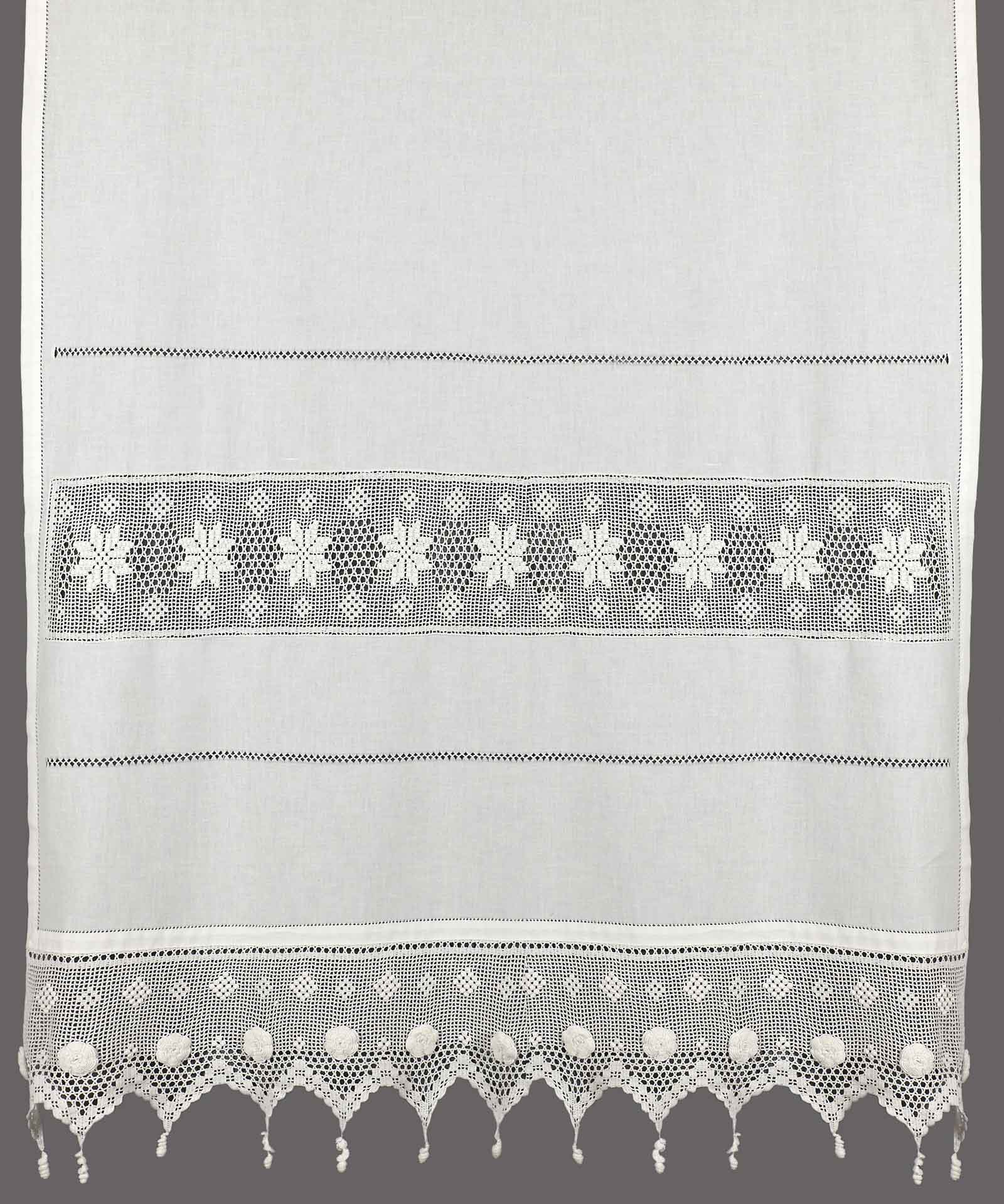 018leyko-2 κουρτίνα 018 (140cm x 260cm) λευκό με τούνελ SilkFashion - Image 1