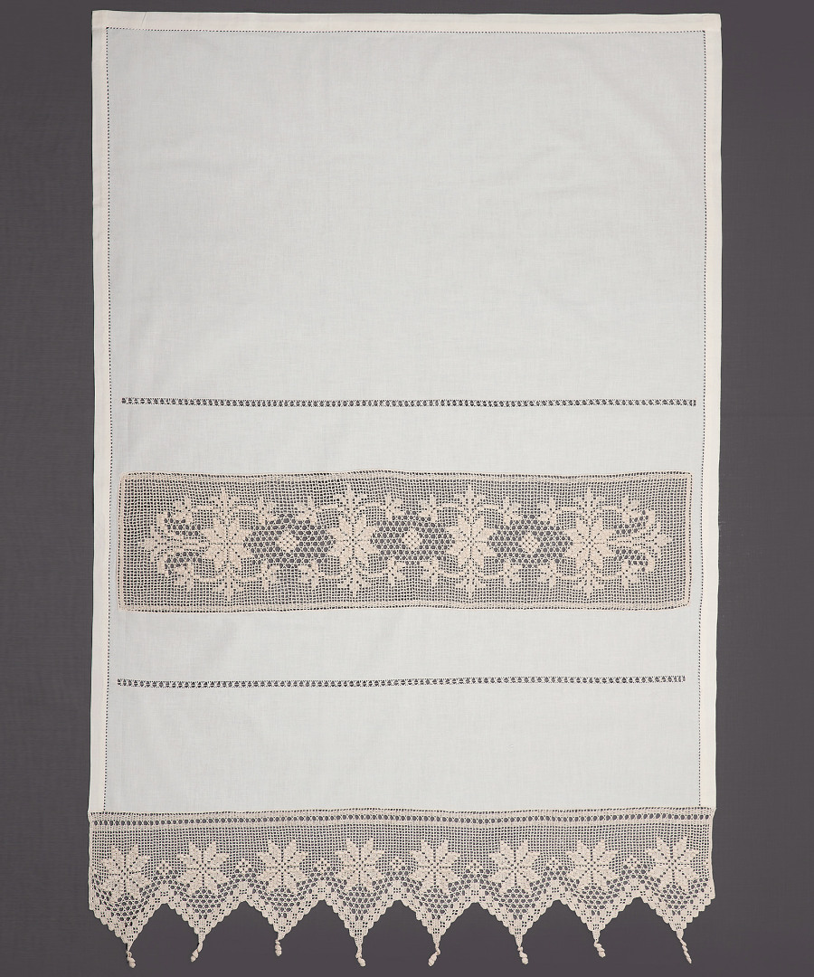 021mpez κουρτίνα 021 (50cm x 100cm) ecru με τούνελ SilkFashion - Image 1