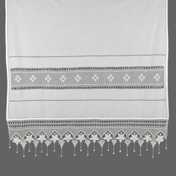 κουρτίνα 027 (40cm x 80cm) λευκό με τούνελ SilkFashion