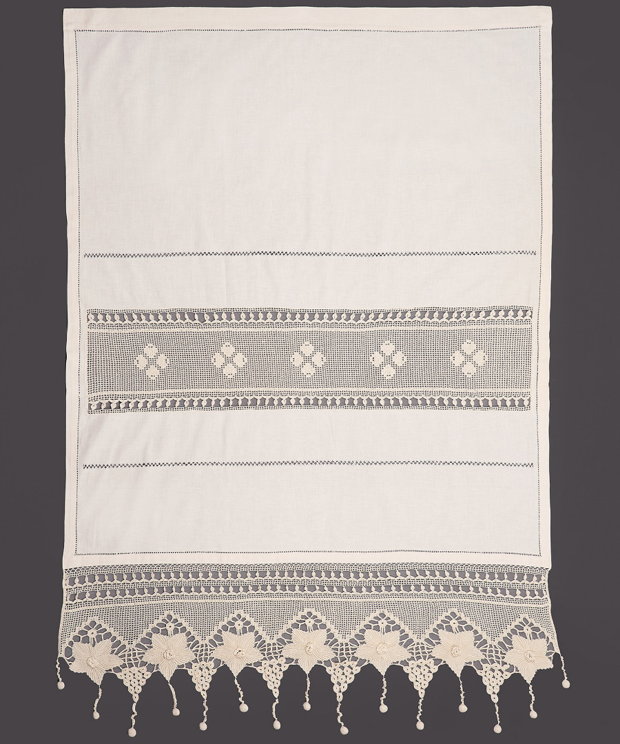 027mpez κουρτίνα 027 (140cm x 260cm) ecru με τούνελ SilkFashion - Image 1