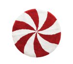 Χριστουγεννιάτικο Τάπετο Μπάνιου Στρογγυλό (Φ70) Nef Nef Sweet Christmas Red-White - Image 2