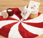 Χριστουγεννιάτικο Τάπετο Μπάνιου Στρογγυλό (Φ70) Nef Nef Sweet Christmas Red-White - Image 3