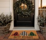 Χριστουγεννιάτικο Τάπετο Εισόδου 40x60 Nef Nef Trees Of Joy Natural - Image 3