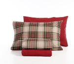 Σετ Φανελένια Σεντόνια Μονά 160×260 Nef Nef Noel Red-Grey - Image 5