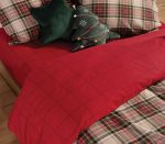 Σετ Φανελένια Σεντόνια Υπέρδιπλα 240×260 Nef Nef Noel Red-Grey - Image 3