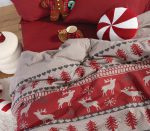 Σετ Φανελένια Σεντόνια Μονά 160×260 Nef Nef Tinsel Bordo - Image 4