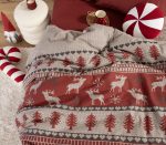 Σετ Φανελένια Σεντόνια Μονά 160×260 Nef Nef Tinsel Bordo - Image 5