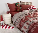 Σετ Φανελένια Σεντόνια Υπέρδιπλα 240×260 Nef Nef Tinsel Bordo - Image 3