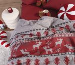 Σετ Φανελένια Παπλωματοθήκη Υπέρδιπλη 230×240 Nef Nef Tinsel Bordo - Image 4