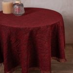 Σενίλ ροτόντα 055 (175cm) μπορντώ SilkFashion