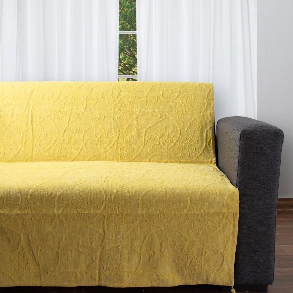 ΡΙΧΤΑΡΙΑ 055 (180cm x 180cm) ΚΙΤΡΙΝΟ SilkFashion