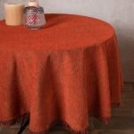 Σενίλ ροτόντα 055 (175cm) πορτοκαλί SilkFashion