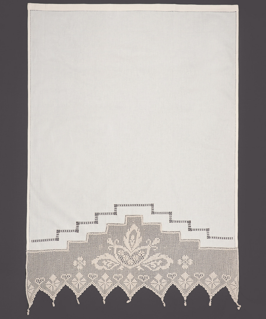 075mpez-3 κουρτίνα 075 (90cm x 130cm) ecru με τούνελ SilkFashion - Image 1