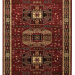 ΧΑΛΙ PERSIA 6057 BURGUNDY ΜΕ ΚΡΟΣΣΙ - SET067(2x140,1x200)  NewPlan