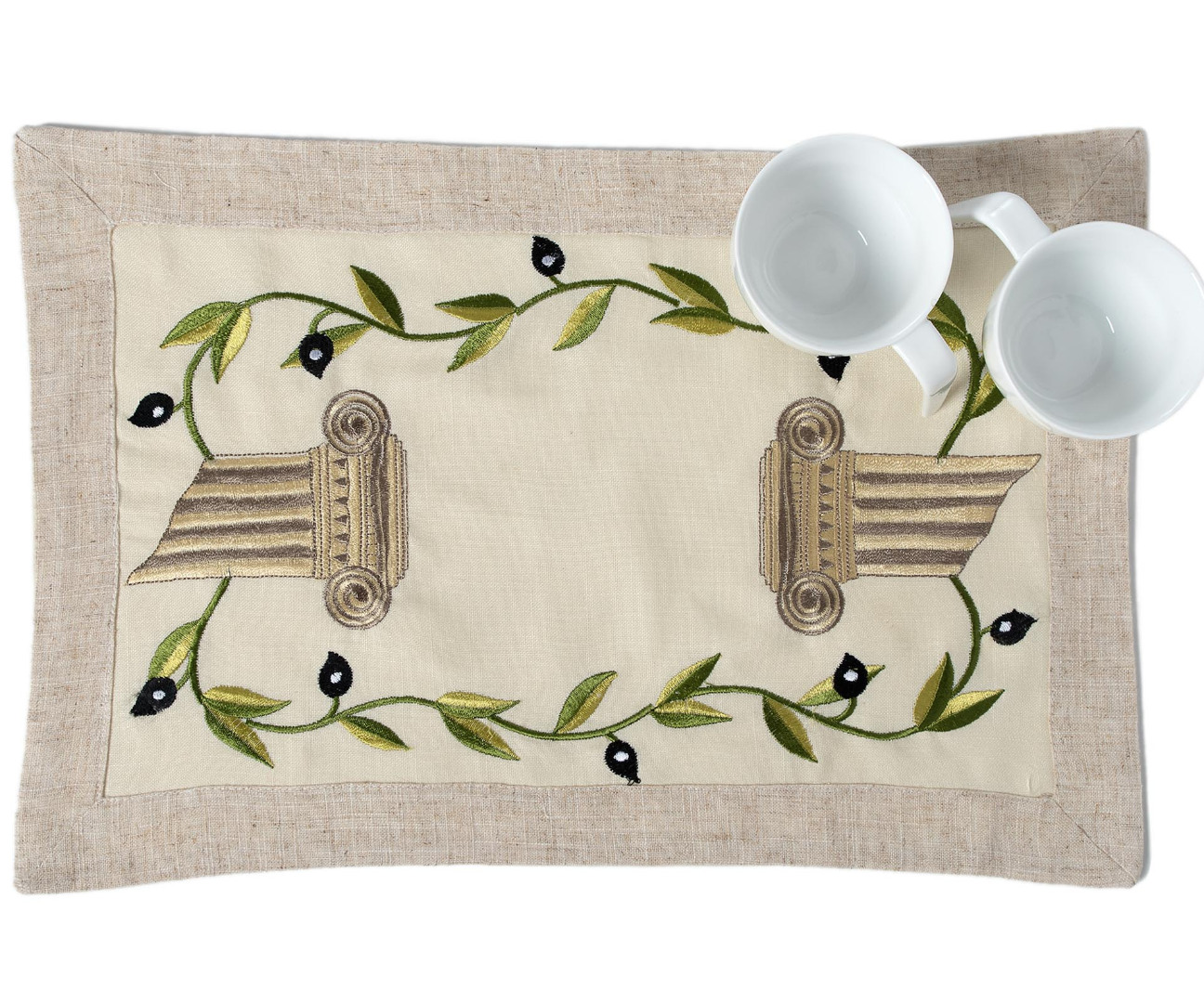 08-1-8 Ντουζίνες (12 τεμάχια) σουπλά 08 (35cm x 50cm) SilkFashion - Image 1