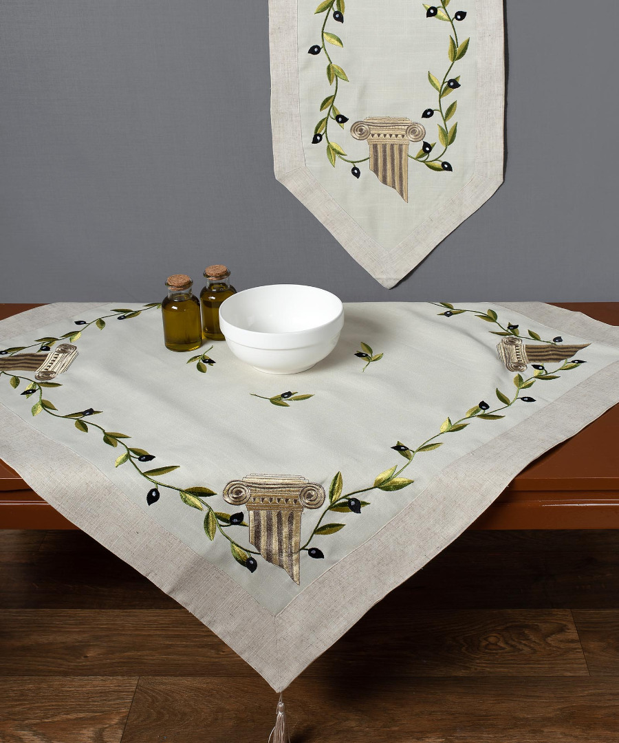 08-4 Τραπεζοκαρέ 08 (135cm x 135cm) SilkFashion - Image 1