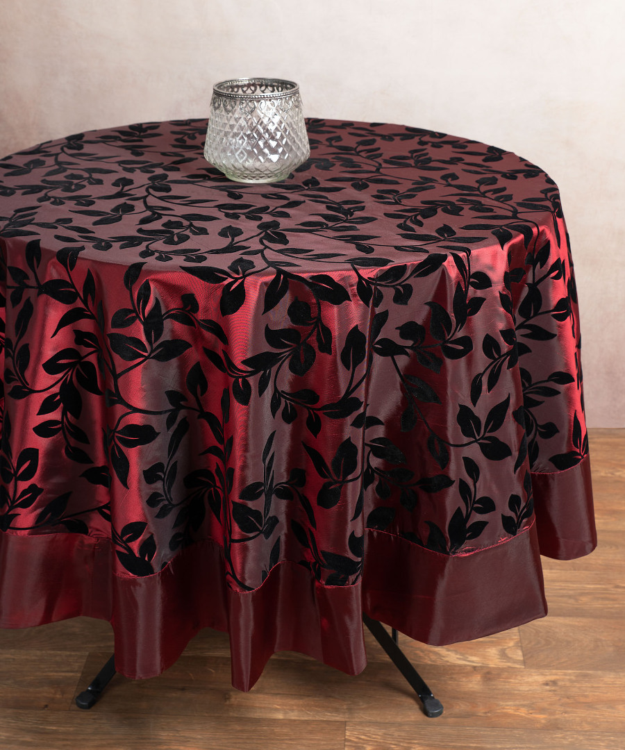 081bornto Σατέν ροτόντα 081 (170cm) μπορντώ SilkFashion - Image 1