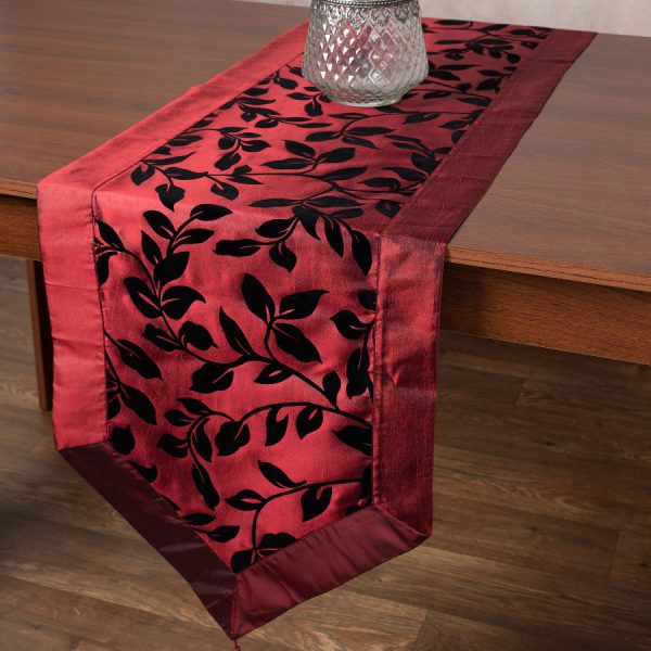 Σατέν τραβέρσα 081 (40cm x 175cm) μπορντώ SilkFashion