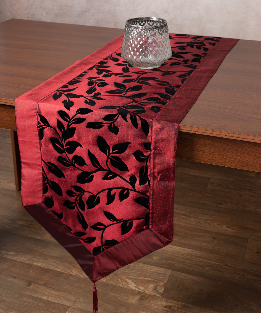 081bornto2 Σατέν τραβέρσα 081 (40cm x 175cm) μπορντώ SilkFashion - Image 1