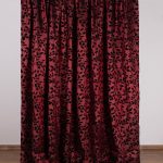 Κουρτίνα 081 (300cm x 275cm) με τρέσα μπορντώ SilkFashion