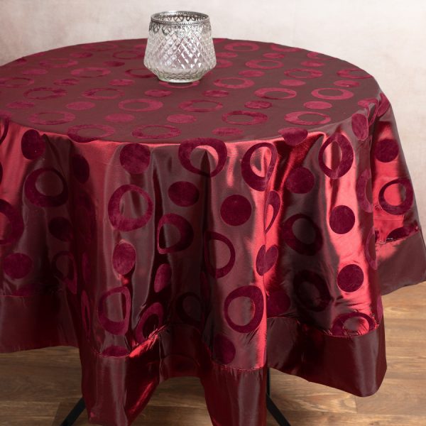 Σατέν ροτόντα 082 (170cm) μπορντώ SilkFashion